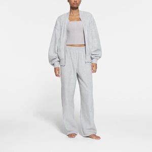 SKIMS Fleece Lounge Bomber Jacket